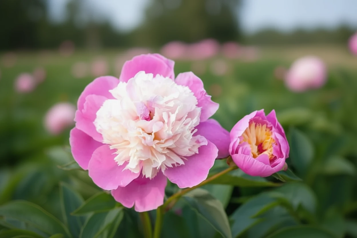 Півонія Боул оф Бюті / Paeonia lactiflora Bowl of Beauty