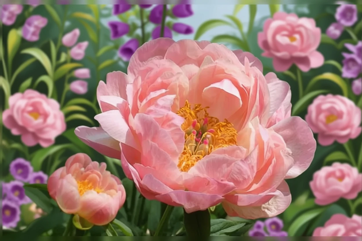 Півонія Пінк Гавайян Корал / Paeonia Pink Hawaiian Coral