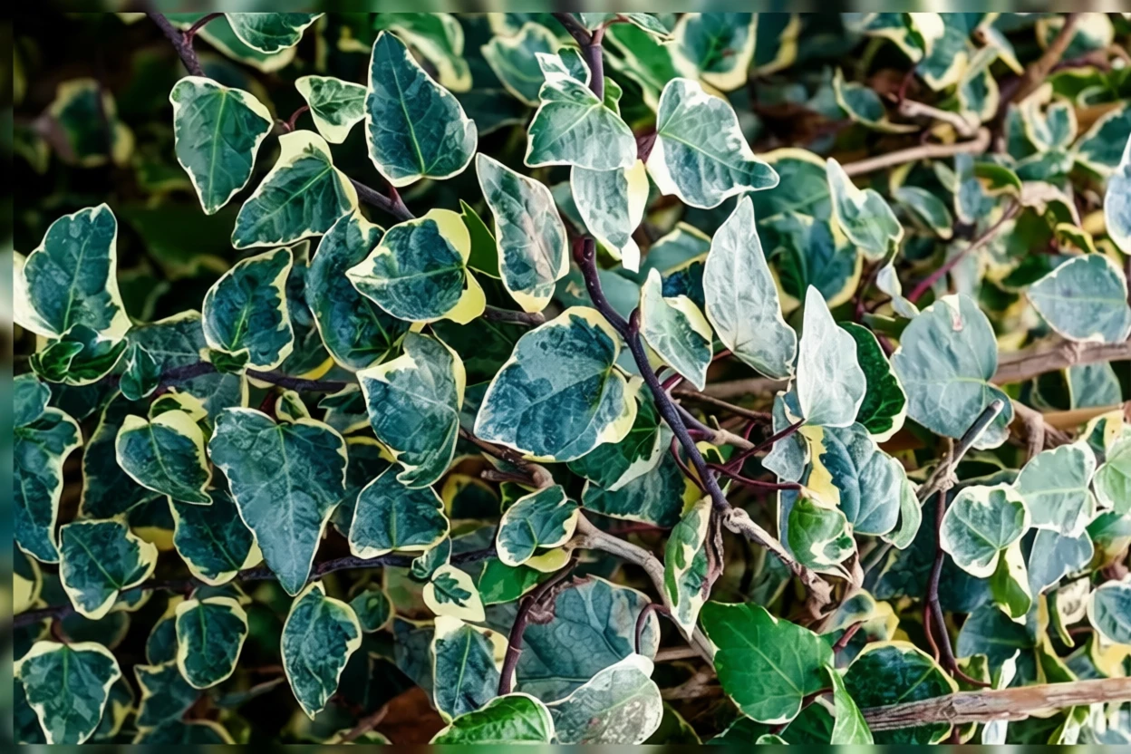 Плющ алжирський Глорі де Маренго / Hedera algeriensis Gloire de Marengo