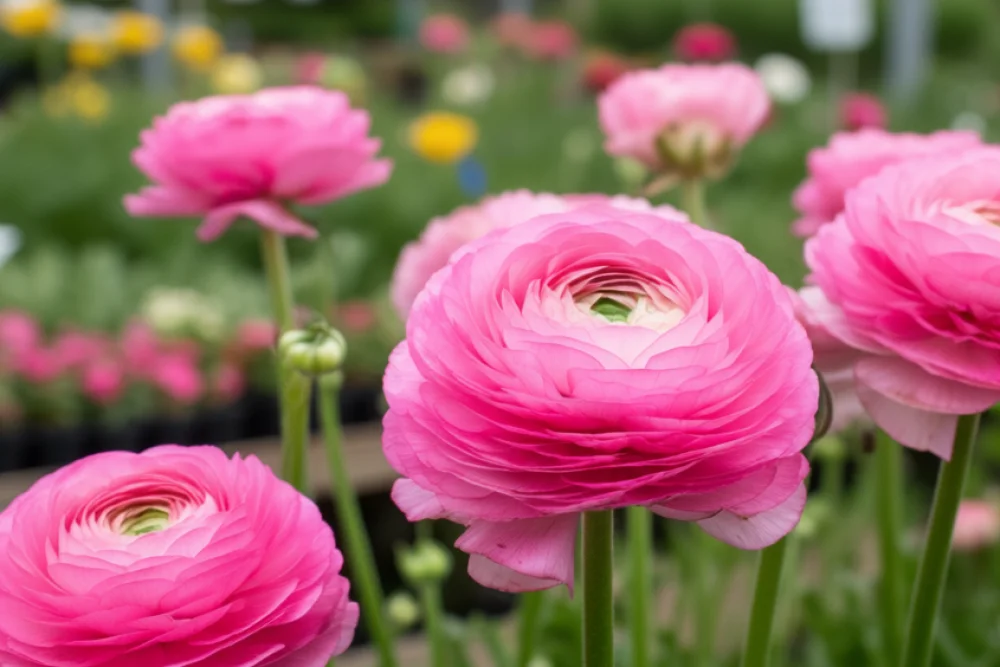 Ранункулюс Клоні Пон-Пон Герміона / Ranunculus asiaticus Cloni Pon-Pon Hermione