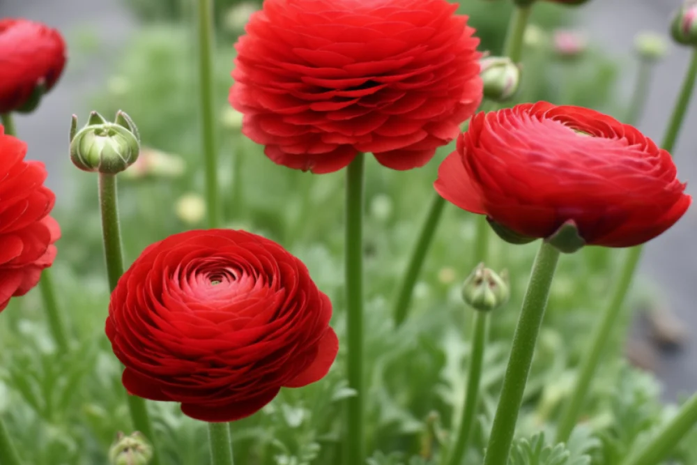 Ранункулюс Томер Ред / Ranunculus asiaticus Tomer Red