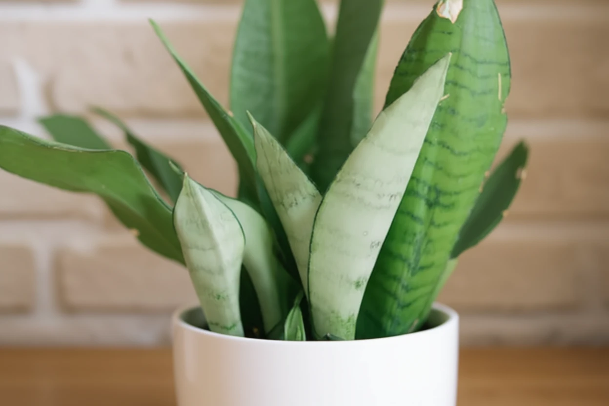 Сансевєрія трисмугова Муншайн / Sansevieria trifasciata Moonshine