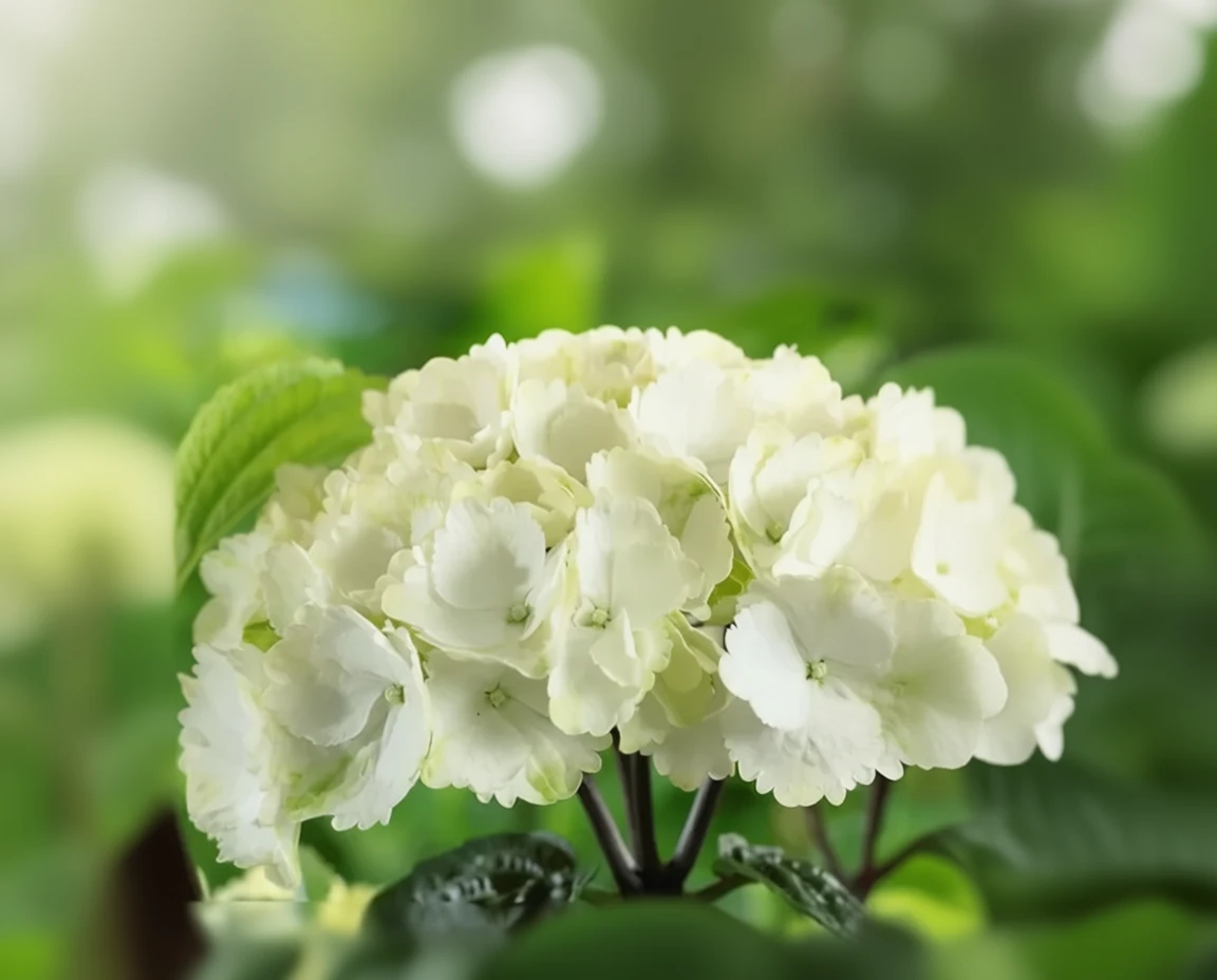 Широколиста гортензія Онікс Зебра / Hydrangea macrophylla Onyx Zebra
