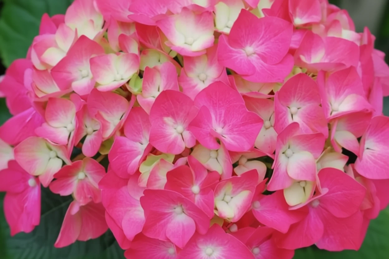 Широколиста гортензія Піа / Hydrangea macrophylla Pia