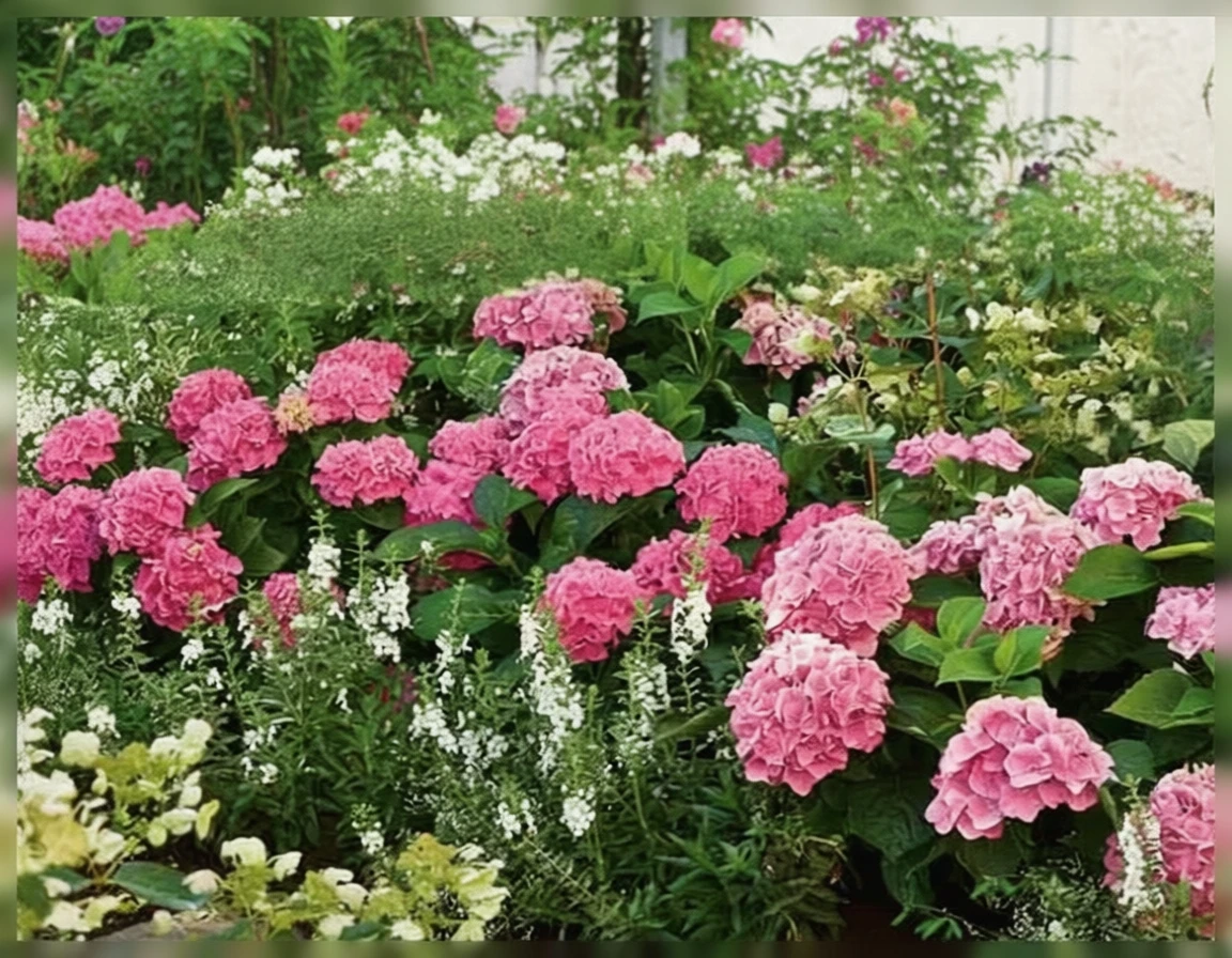 Широколиста гортензія Сітілайн Відень / Hydrangea macrophylla Cityline Vienna