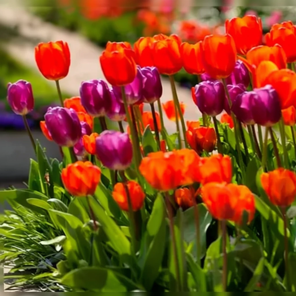 Тюльпан Пьорпл Флег