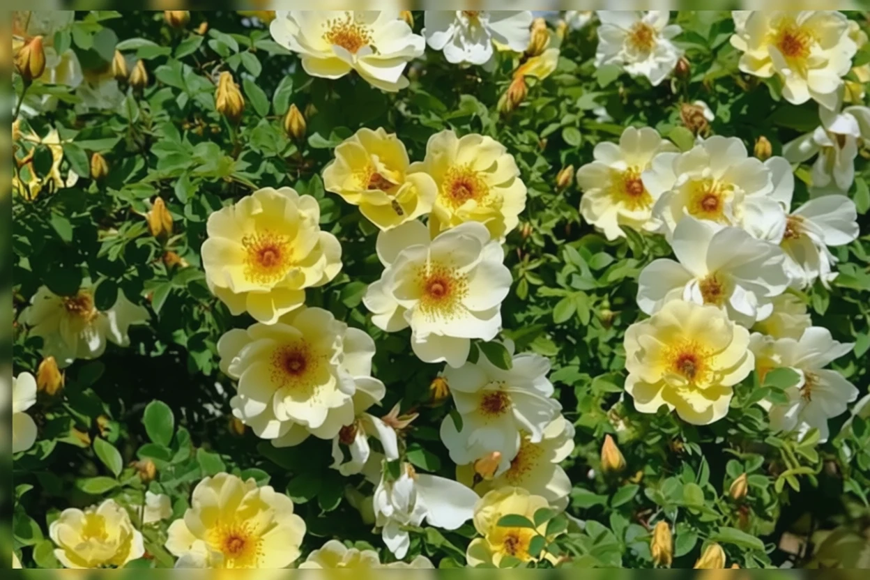 Троянда Фрюлінгсгольд / Rosa Fruhlingsgold