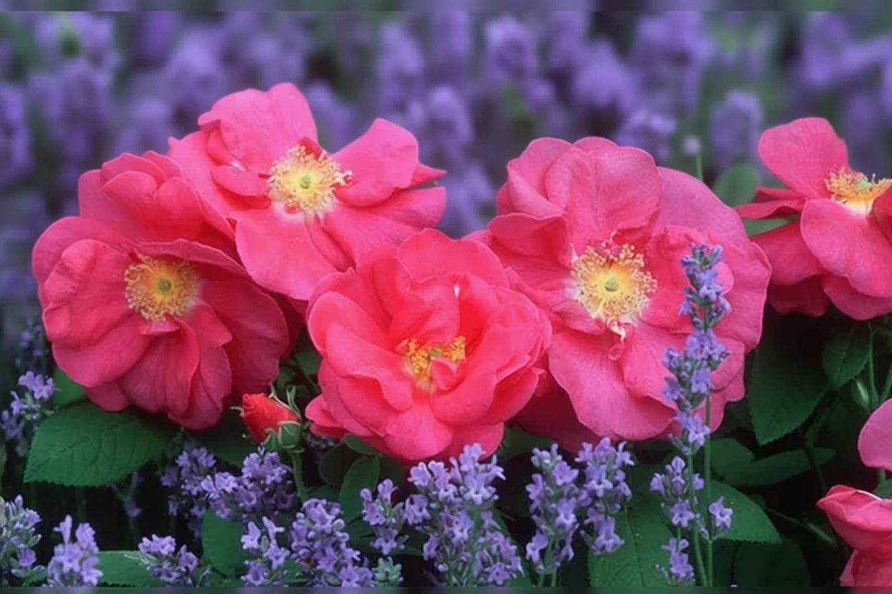 Троянда галльська / Rosa gallica var. officinalis