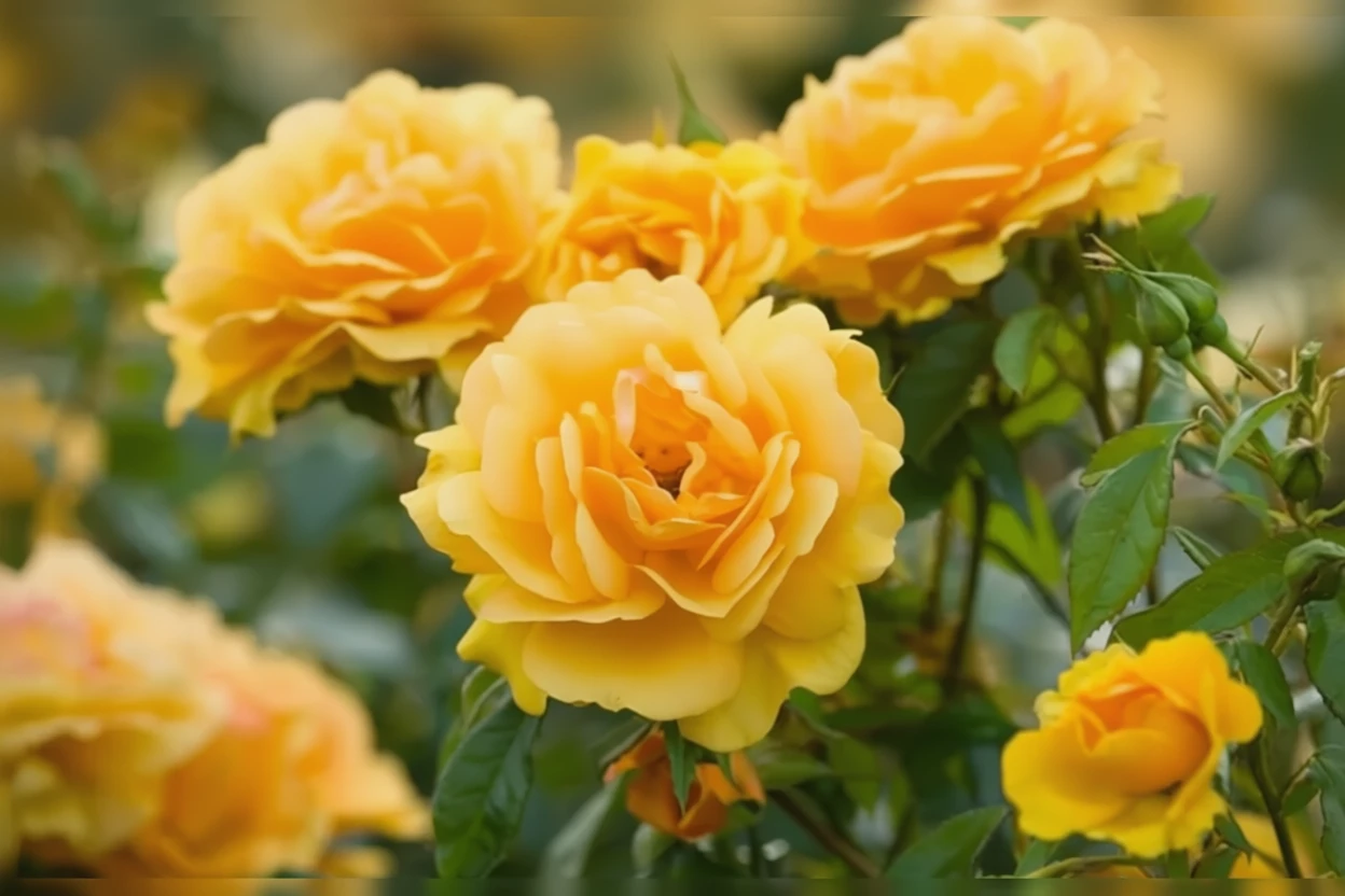 Троянда Голден Бюті / Rosa Golden Beauty