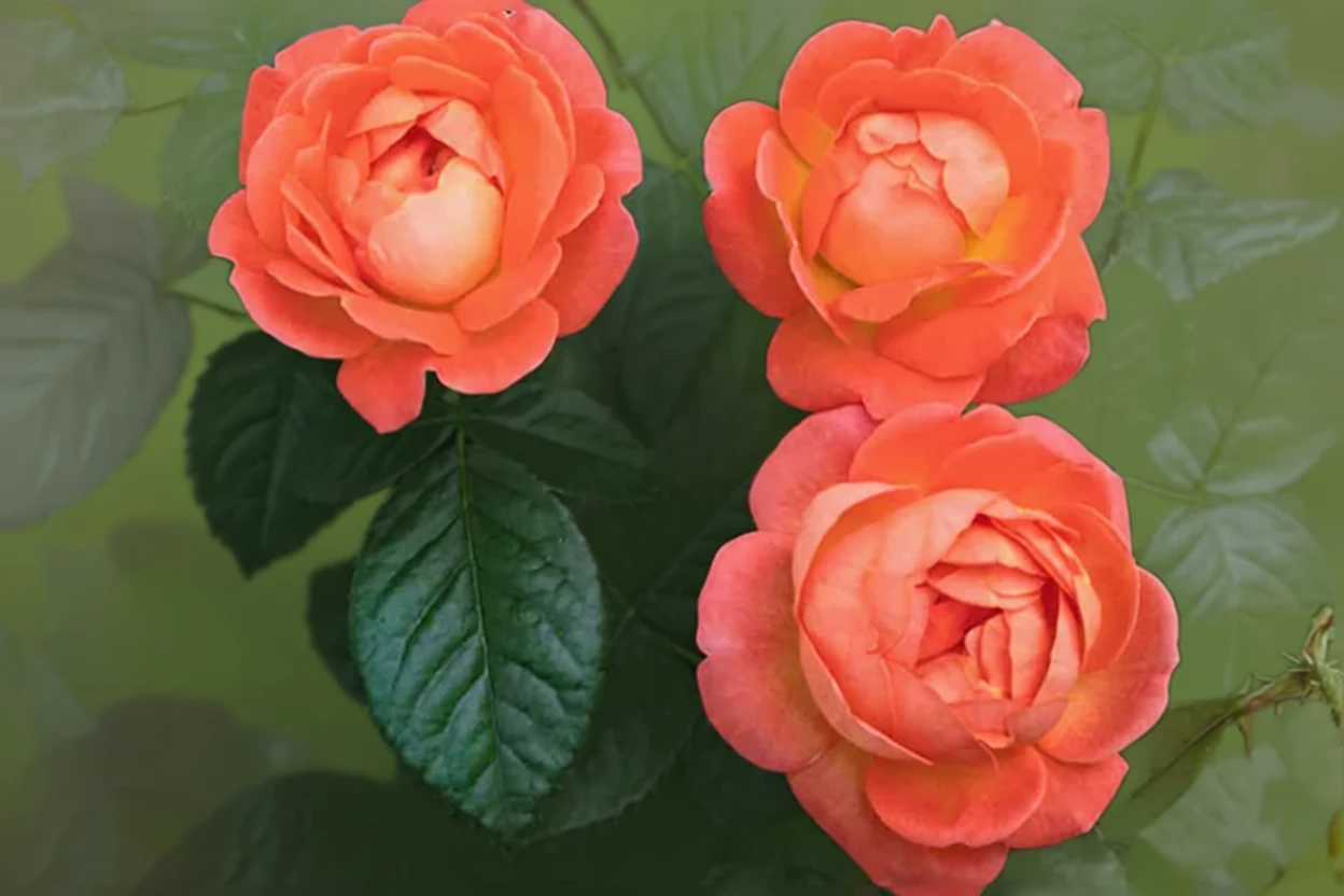 Троянда Орандж Глоу Нок Аут / Rosa Orange Glow Knock Out