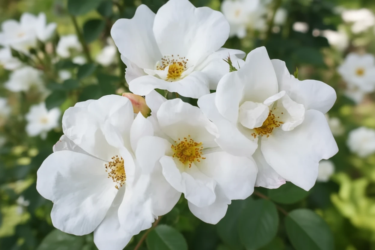 Троянда Вайт Нок Аут