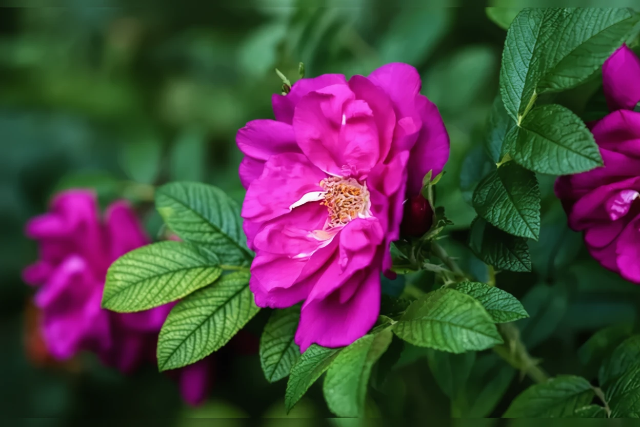 Троянда зморшкувата Перпл Павмент