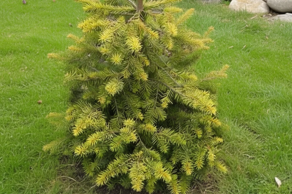 Ялина Ауреа / Picea omorika Aurea