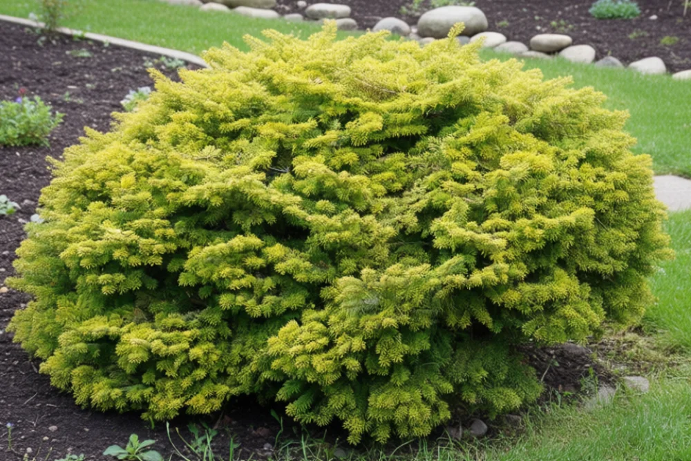 Ялиця Голден Спрайдер / Abies nordmanniana Golden Spreader
