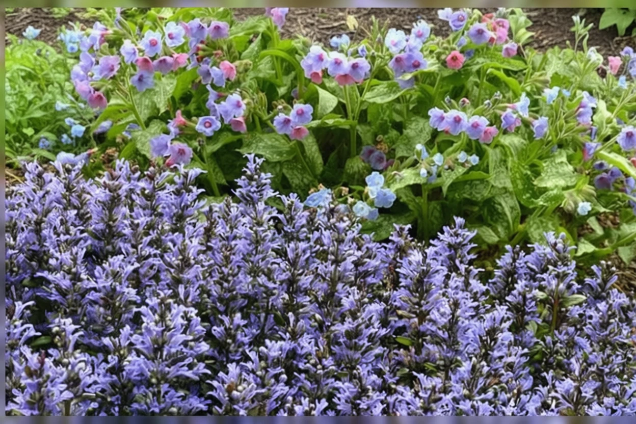 Живучка повзуча Блюберрі Маффін / Ajuga reptans Blueberry Muffin