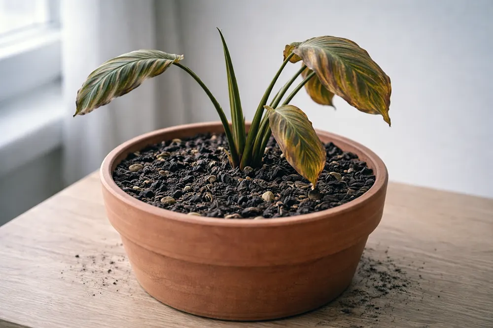 Калатея догляд: загинула