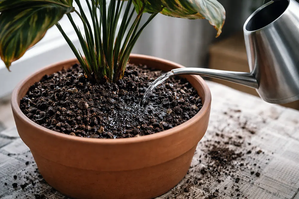 Калатея догляд: полив