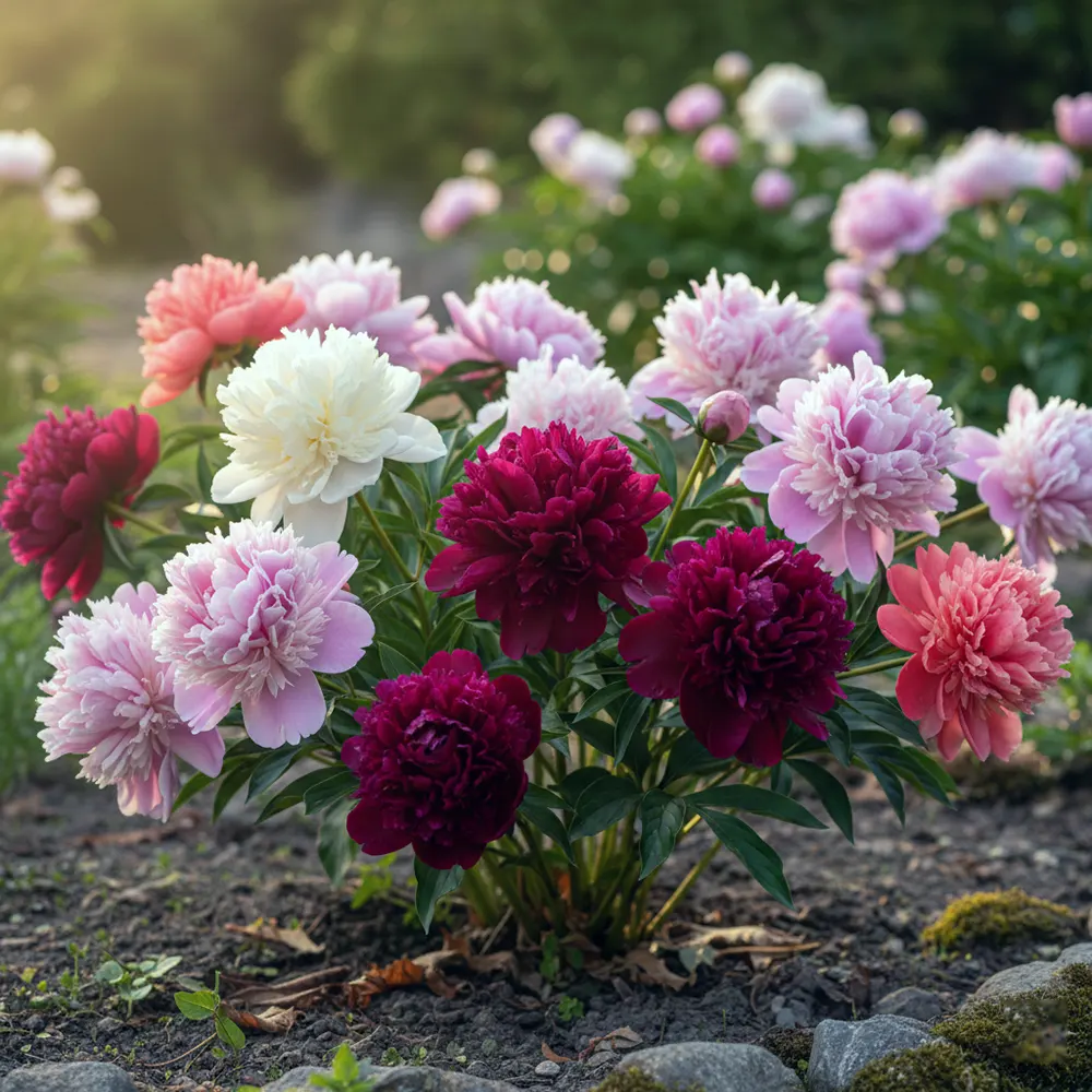 Колір і форма півоній