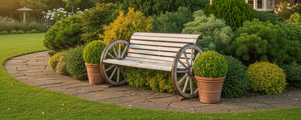 Мобільна лавка на колесах