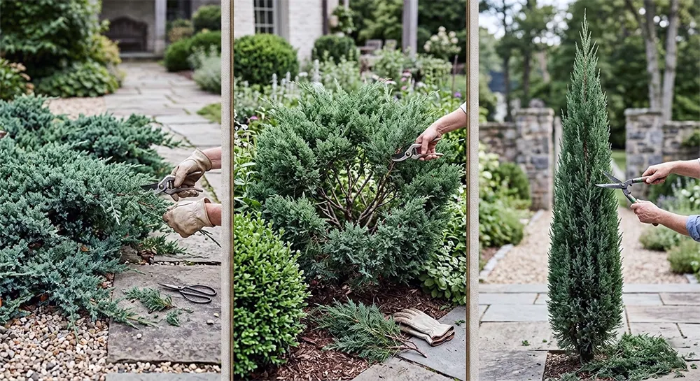 Стрижка ялівця залежно від виду: горизонтальний, кущовий і колоновидний ялівець