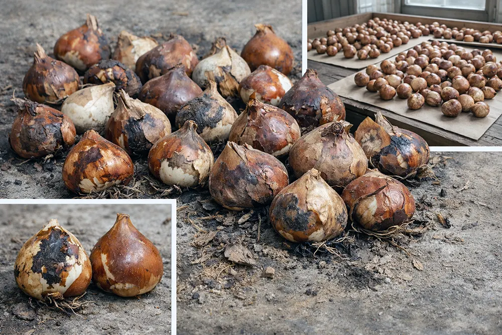 цибулини тюльпанів після вигонки