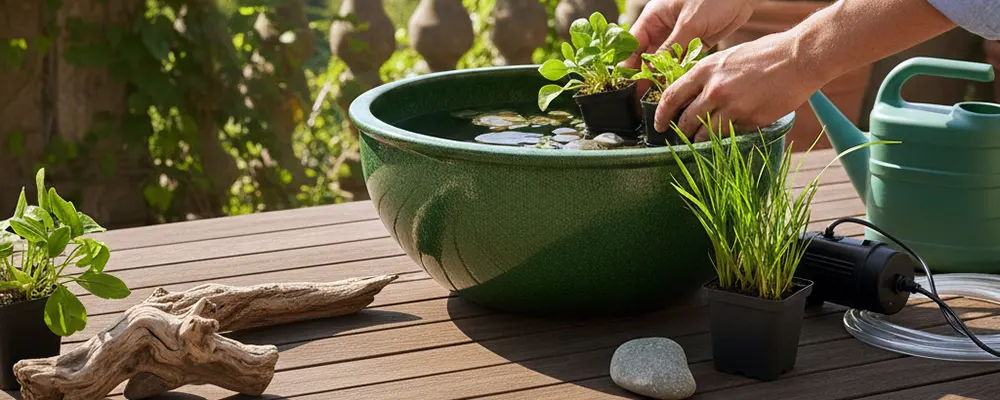 Як створити міні-ставок у вазоні