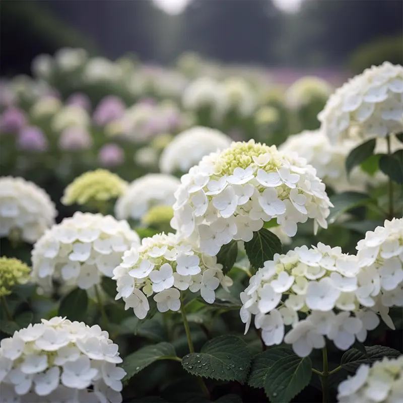 Гортензія біла на фото