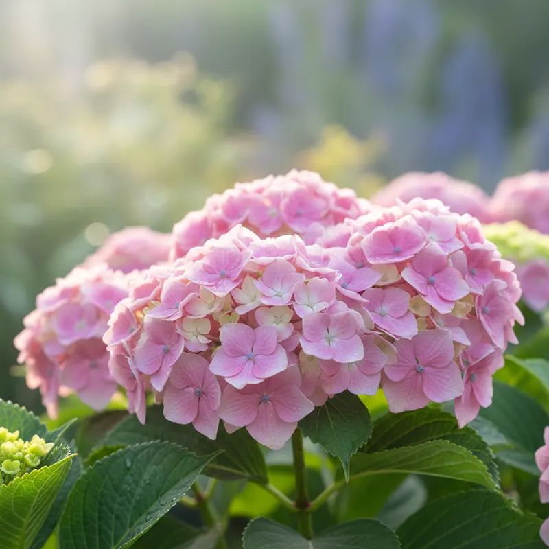 фотографія рожевої гортензії