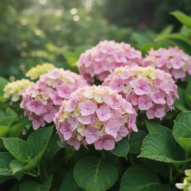 Рожева гортензія