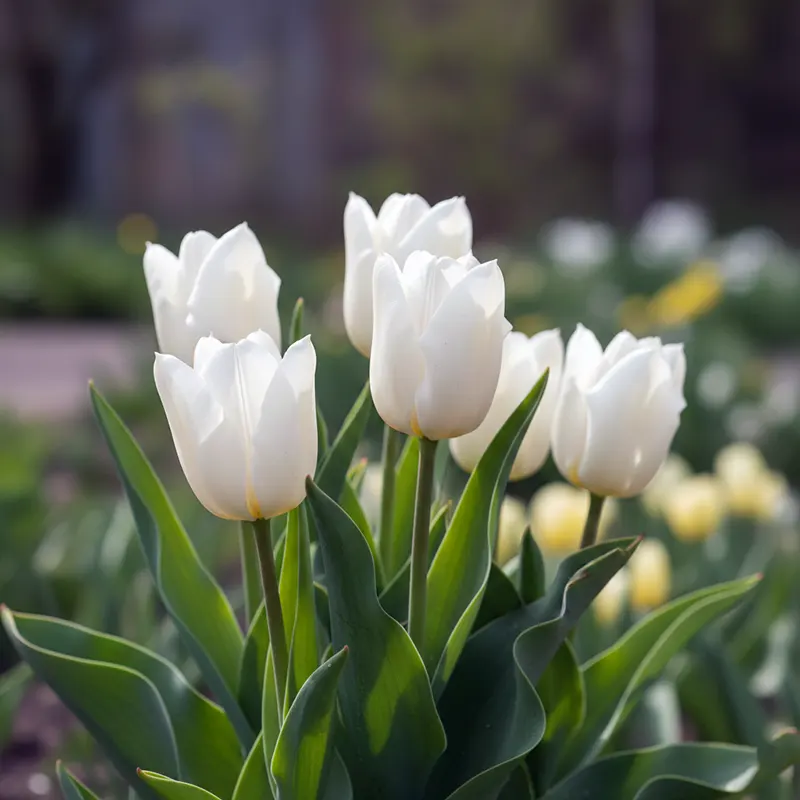Фото білих тюльпани