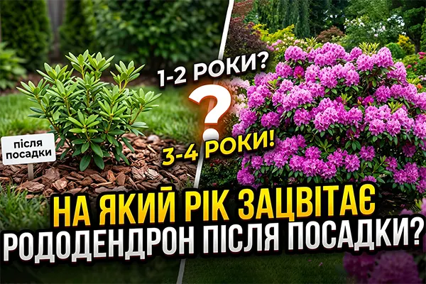 На який рік зацвітає рододендрон після посадки