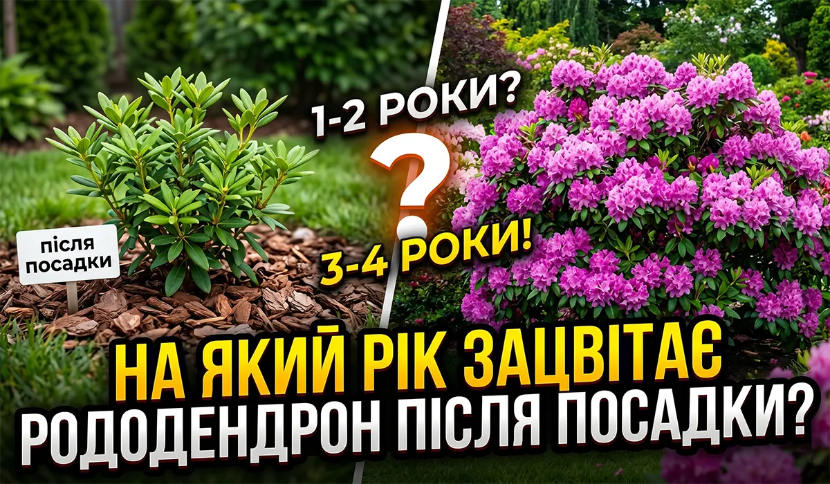 На який рік зацвітає рододендрон після посадки