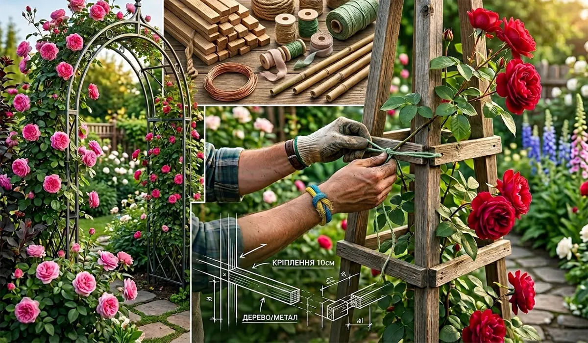 Опора для троянди