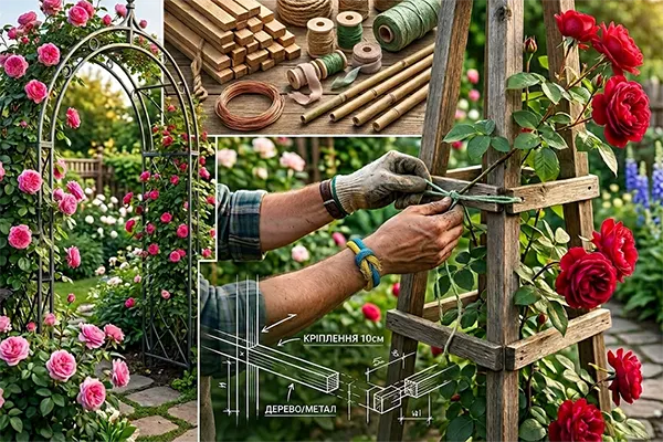 Опора для троянди